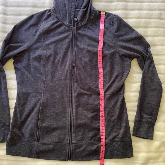 2 Tek Gear Women’s Front Zip Hoodies Sz XL Light Blue and Navy Blue - Picture 14 of 16